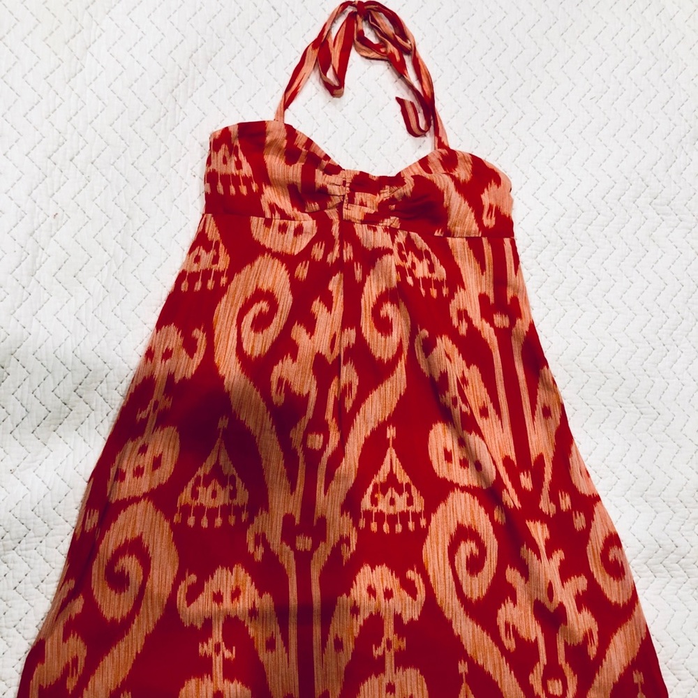 NWOT - Anthropologie Maeve ikat halter dress 12